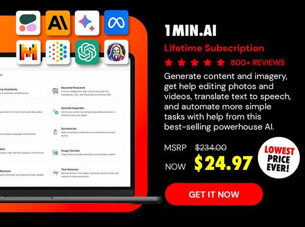 1minAI: Lifetime Subscription