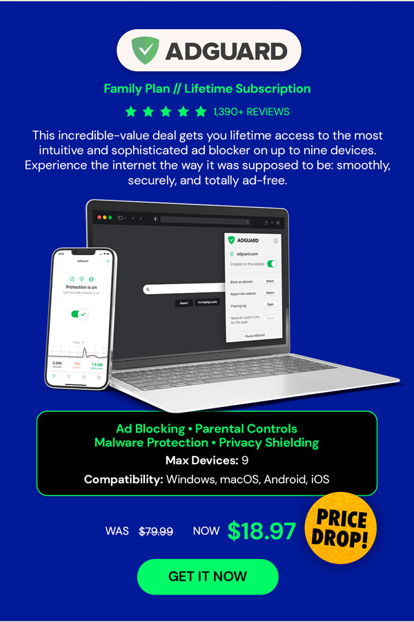AdGuard Family Plan: Lifetime Subscription