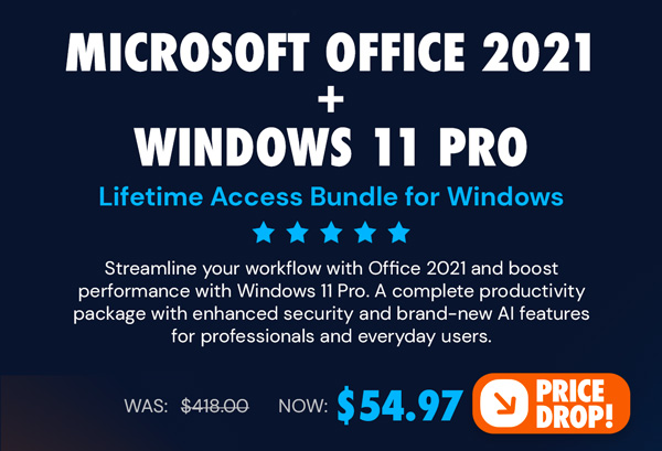 The Ultimate Microsoft Office Professional 2021 for Windows: Lifetime License + Windows 11 Pro Bundle