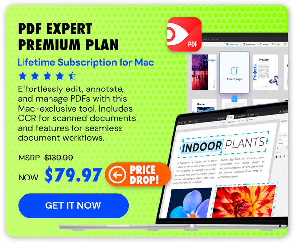 PDF Expert Premium Plan: Lifetime Subscription (Mac)
