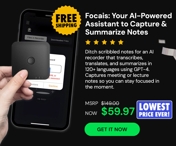 Focais: Meet One – Your AI-Powered Assistant to Capture & Summarize Notes
