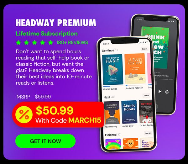 Headway Premium: Lifetime Subscription