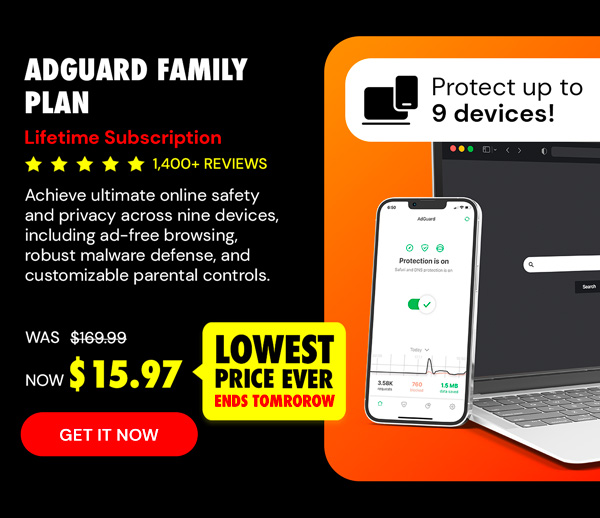 AdGuard Family Plan: Lifetime Subscription