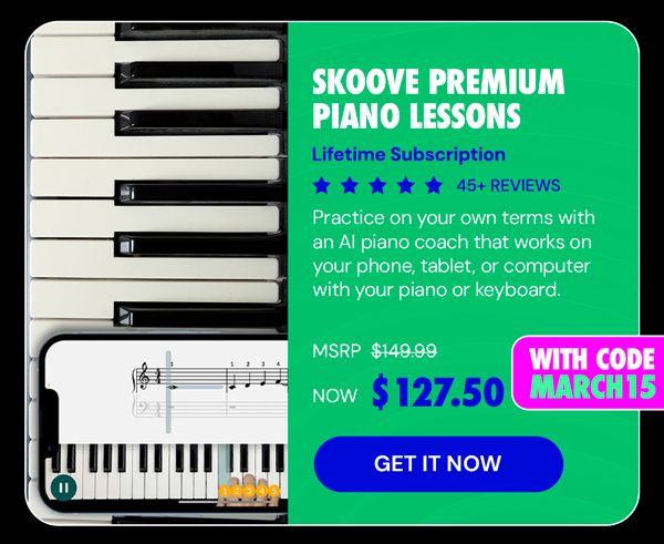 Skoove Premium Piano Lessons: Lifetime Subscription