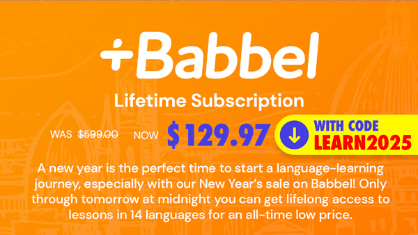 Babbel Language Learning: Lifetime Subscription (All Languages)