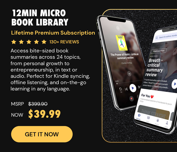 12min Micro Book Library: Lifetime Premium Subscription