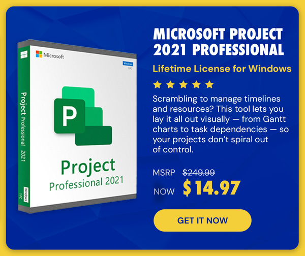 Microsoft Project 2021 Professional: Lifetime License for Windows