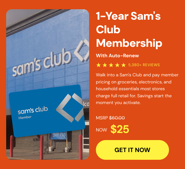 1-Year Sam's Club Membership with Auto-Renew*