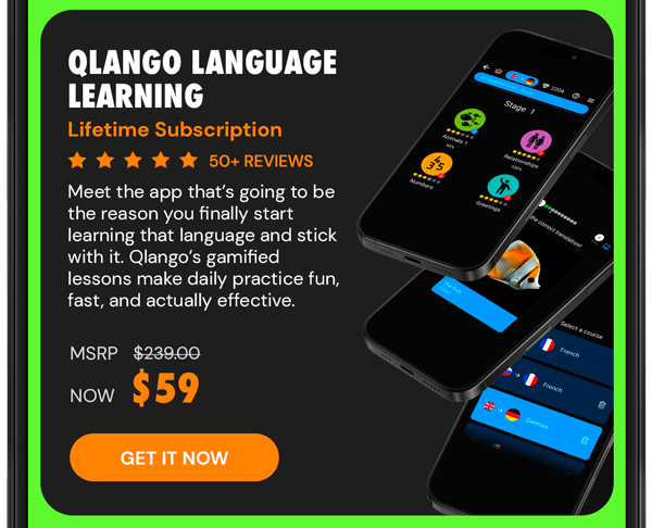 Qlango Language Learning: Lifetime Subscription (All Languages)