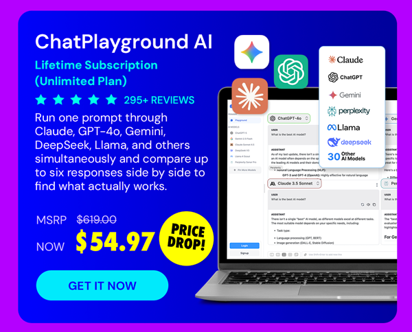 ChatPlayground AI: Lifetime Subscription (Unlimited Plan)