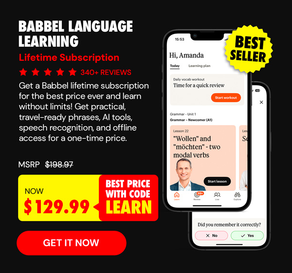 Babbel Language Learning: Lifetime Subscription (All Languages)