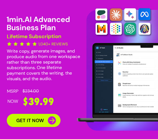 1minAI: Lifetime Subscription