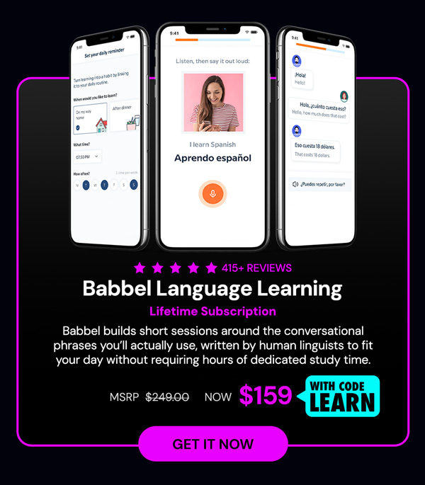 Babbel Language Learning: Lifetime Subscription (All Languages)
