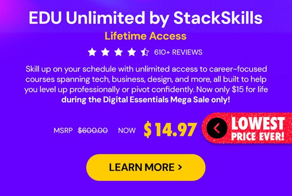 EDU Unlimited by StackSkills: Lifetime Access