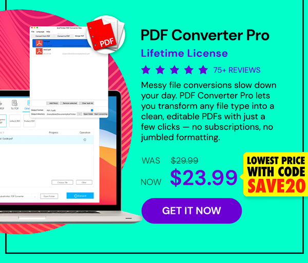 PDF Converter Pro: Lifetime License