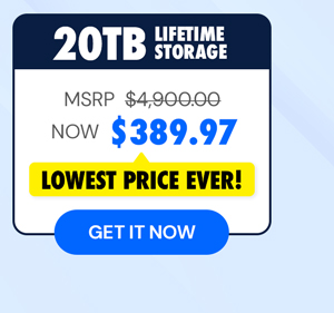 Internxt Cloud Storage Lifetime Subscription: 20TB Plan