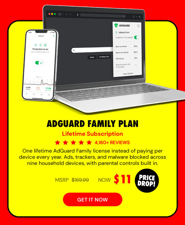 AdGuard Family Plan: Lifetime Subscription