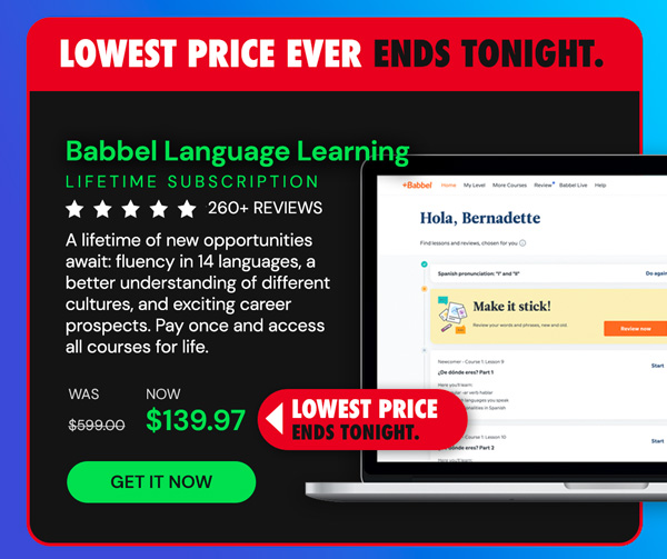 Babbel Language Learning: Lifetime Subscription (All Languages)