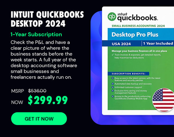 Intuit QuickBooks Desktop 2024: 1-Year Subscriptions