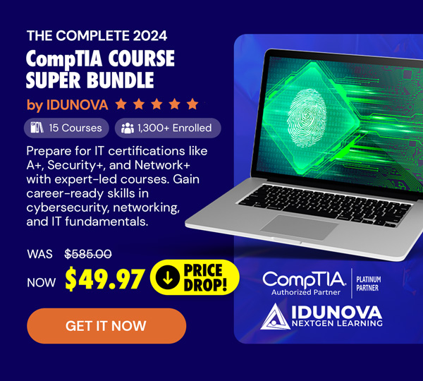 The Complete 2024 CompTIA Certification Training Super Bundle by IDUNOVA