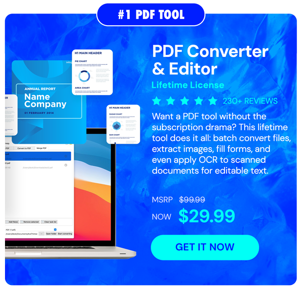 PDF Converter & Editor: Lifetime License