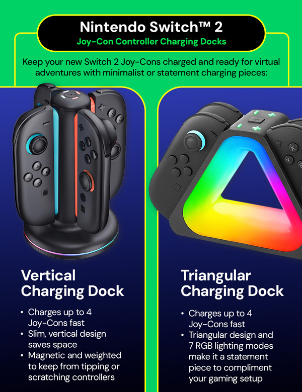 Nintendo Switch™ 2 Joy-Con Controllers Charging Station