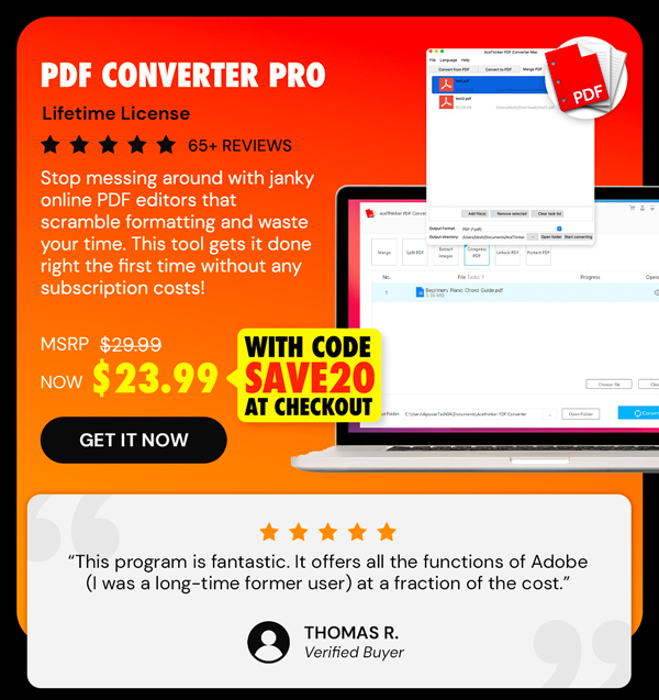 PDF Converter Pro: Lifetime License