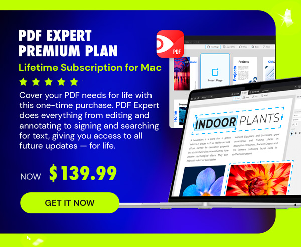 PDF Expert Premium Plan: Lifetime Ownership