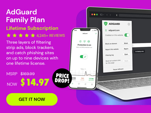 AdGuard Family Plan: Lifetime Subscription