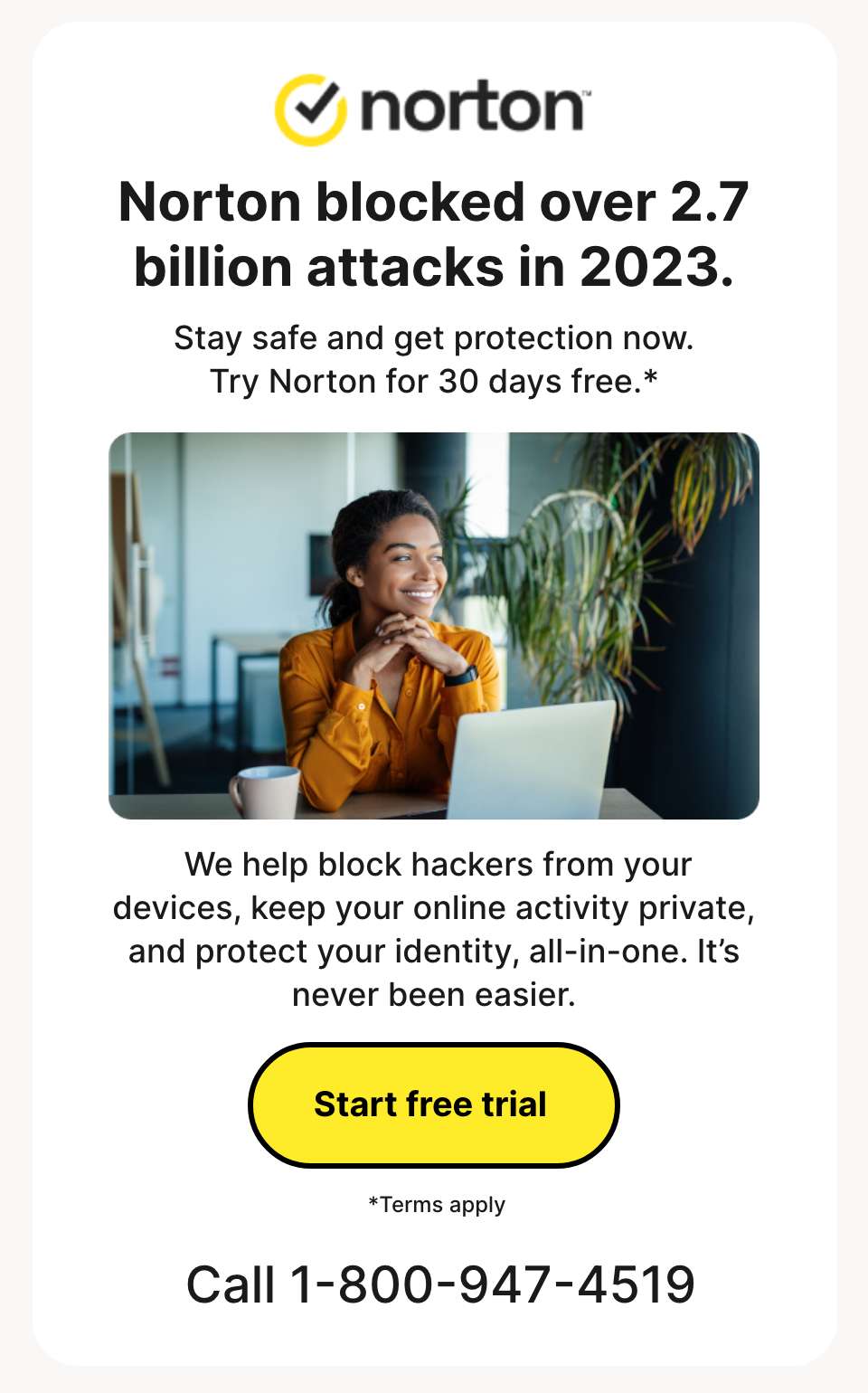 Norton blocked over 2.7 billion attacks in 2023!