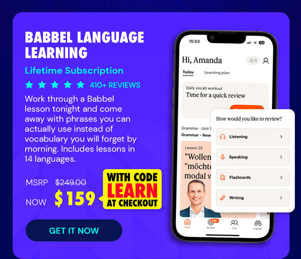 Babbel Language Learning: Lifetime Subscription (All Languages)