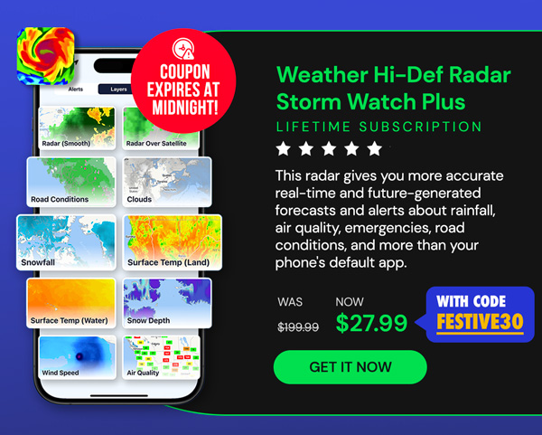 Weather Hi-Def Radar Storm Watch Plus: Lifetime Subscription