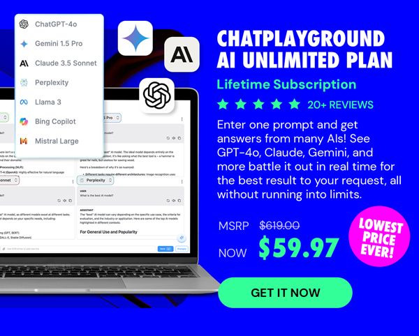 ChatPlayground AI: Lifetime Subscription (Unlimited Plan)
