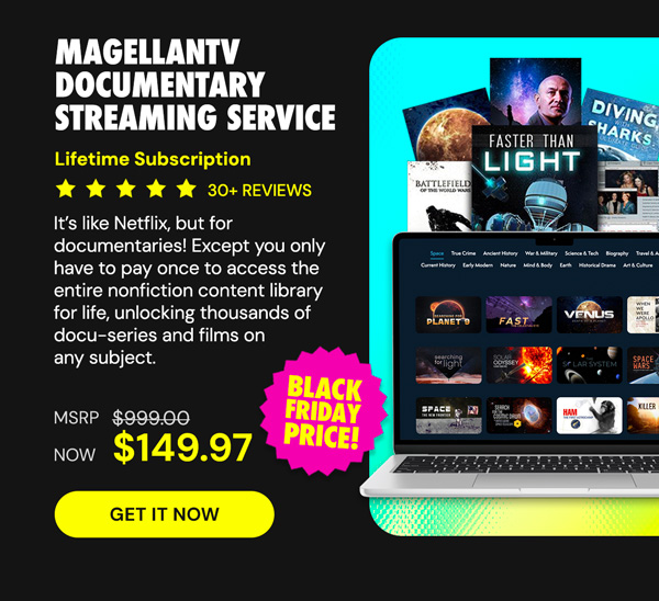 MagellanTV Documentary Streaming Service: Lifetime Subscription