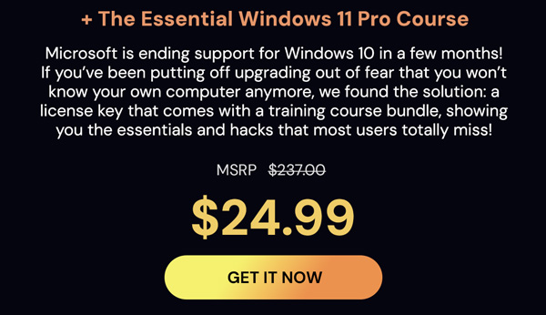 Microsoft Windows 11 Pro + The Essential Windows 11 Pro Course