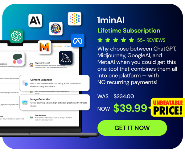 1minAI: Lifetime Subscription