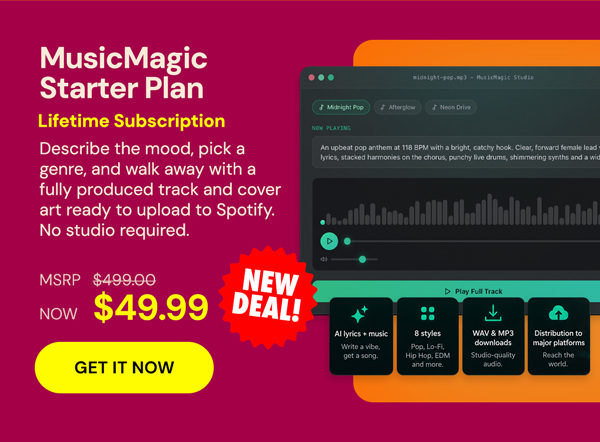 MusicMagic Starter Plan: Lifetime Subscription