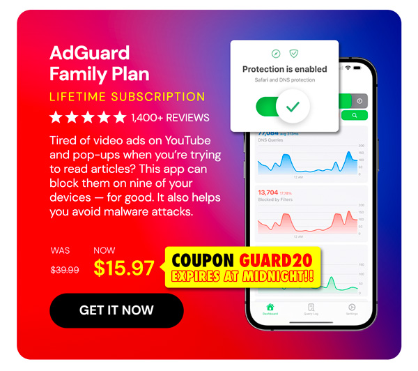 AdGuard Family Plan: Lifetime Subscription