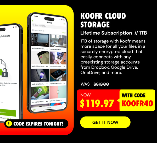 Koofr Cloud Storage: Lifetime Subscription (1TB)