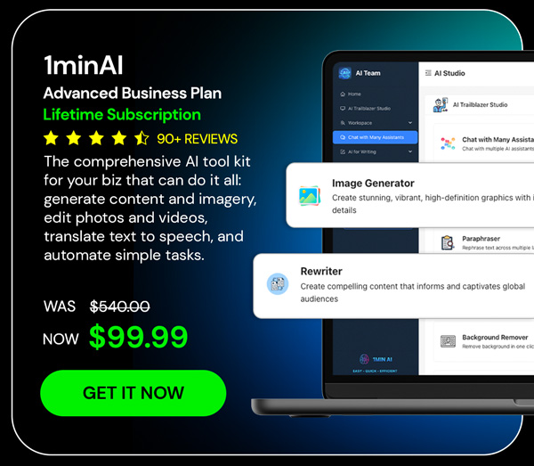 1minAI Advanced Business Plan Lifetime Subscription