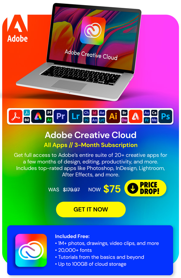 Adobe Creative Cloud - All Apps: 3-Month Subscription