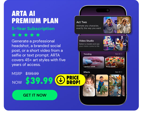 ARTA AI Premium Plan: 5-Year Subscription