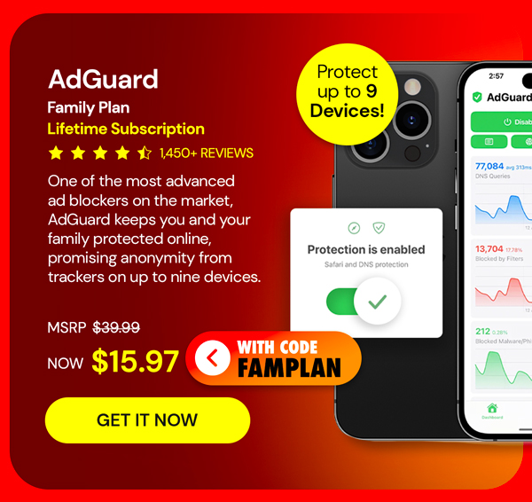 AdGuard Family Plan: Lifetime Subscription