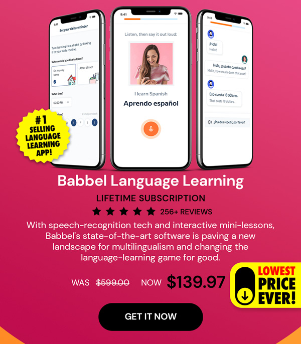 Babbel Language Learning: Lifetime Subscription (All Languages)