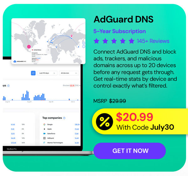 AdGuard DNS: 5-Yr Subscription