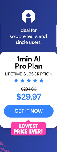 1minAI: Lifetime Subscription