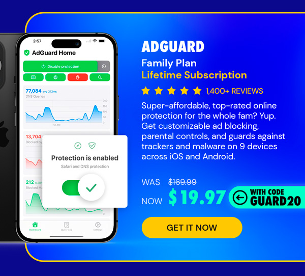 AdGuard Family Plan: Lifetime Subscription