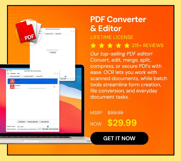 PDF Converter & Editor: Lifetime License