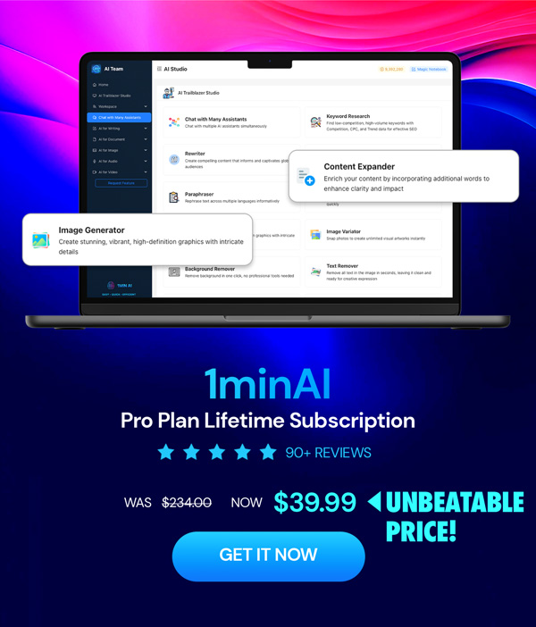 1minAI: Lifetime Subscription