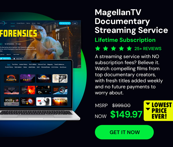 MagellanTV Documentary Streaming Service: Lifetime Subscription